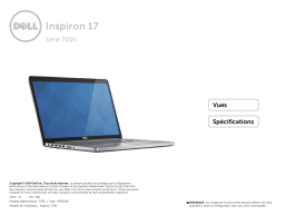 Dell Inspiron 7746 laptop spécification