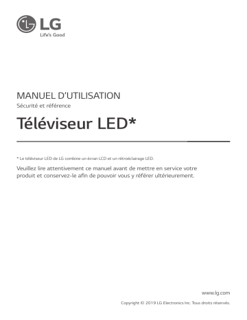 49UM7400PLB | 50UM7450PLA | 55UM7450PLA | 55UM7400PLB | 65UM7450PLA | 43UM7450PLA | LG 55UM7100PLB Manuel du propriétaire | Fixfr