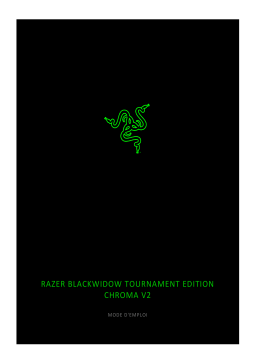 Razer BlackWidow Tournament Edition Chroma V2 Keyboard Manuel utilisateur