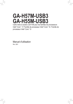 Gigabyte GA-H55M-USB3 Manuel utilisateur