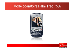 Handspring Treo 750v Manuel utilisateur