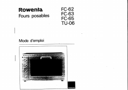 Rowenta FC 62 Manuel utilisateur