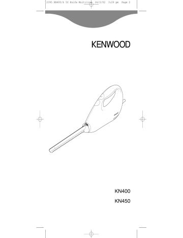 Manuel du propriétaire | Kenwood KN400 Manuel utilisateur | Fixfr