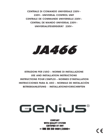 Mode d'emploi | Genius JA466 Manuel utilisateur | Fixfr