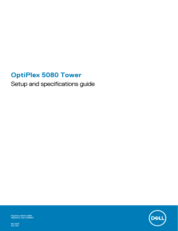 Dell OptiPlex 5080 desktop Manuel du propriétaire | Fixfr