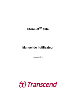 Transcend TS0GSJ25B-S Manuel utilisateur