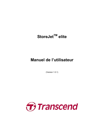 Manuel du propriétaire | Transcend TS0GSJ25B-S Manuel utilisateur | Fixfr