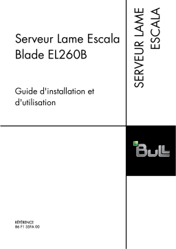 Bull Serveur Lame Escala Blade EL260B Guide d'installation