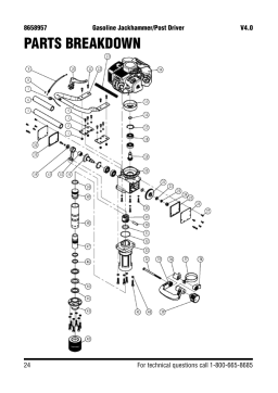Power Fist 8658957 Gasoline Jackhammer/Post Driver Manuel utilisateur