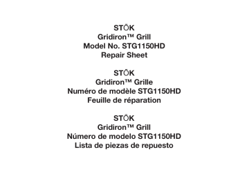 STOK STG1150HD Bbq And Gas Grill Guide d'installation | Fixfr