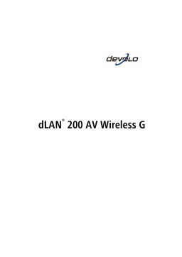 Devolo dLAN 200 AV Wireless G Manuel utilisateur