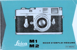 Leica M1 Manuel utilisateur