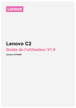 Lenovo Vibe C2 Manuel utilisateur