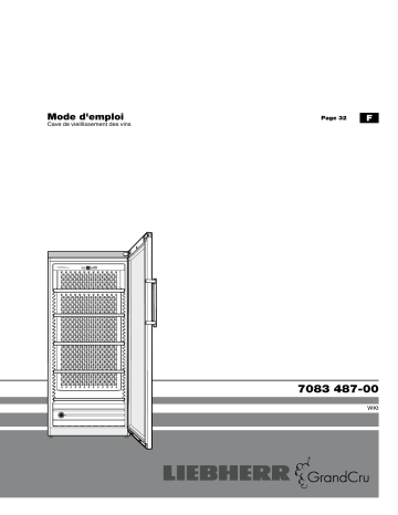 Manuel du propriétaire | Liebherr WKES 4552-21 & WKES 4552 GRANDCRUWKES4552-21 Manuel utilisateur | Fixfr