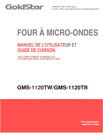 LG MS-117YN Manuel du propriétaire | Fixfr