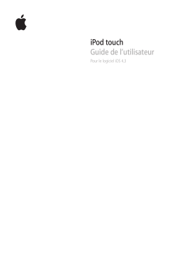 Apple iPod Touch Logiciel iOS 4.3 Manuel utilisateur