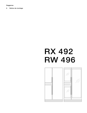 Manuel du propriétaire | Gaggenau RW496250 Manuel utilisateur | Fixfr