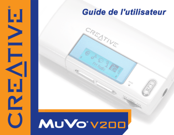 Mode d'emploi | Creative MuVo V200 Manuel utilisateur | Fixfr
