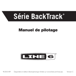 Line 6 BackTrack Manuel utilisateur