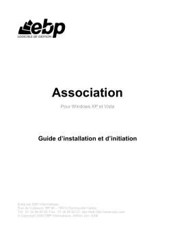 EBP Association 2009 Manuel utilisateur