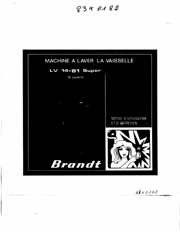 Manuel du propriétaire | Brandt LV1481 Manuel utilisateur | Fixfr