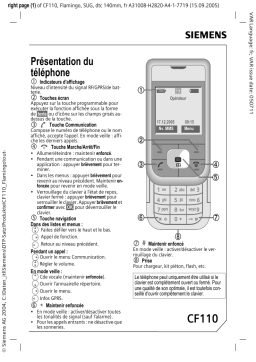 Siemens CF110 Manuel utilisateur