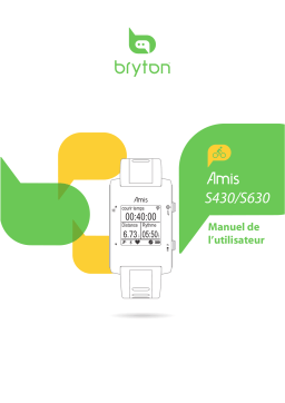 Bryton Amis S430 Manuel utilisateur