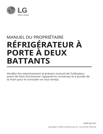 LG LMXS28626S Manuel du propriétaire | Fixfr