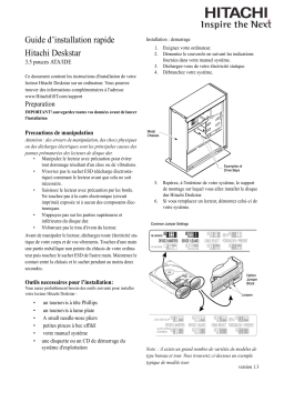 Hitachi DESKSTAR 7K250 Manuel utilisateur