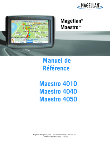 Manuel du propriétaire | Magellan Maestro 4040 Manuel utilisateur | Fixfr
