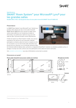 SMART Technologies SRS-LYNC-L-G5 (two 8065i-G5) spécification