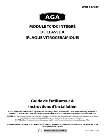 AGA TC & DC INTEGRATED MODULE ELEC Manuel du propriétaire | Fixfr