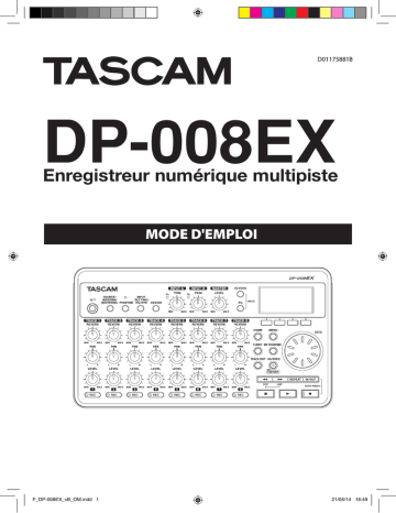 Tascam DP 008EX Mode d'emploi | Fixfr