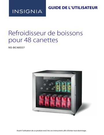 Insignia NS-BC48SS7 48-Can Beverage Cooler Mode d'emploi | Fixfr
