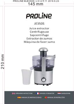 Proline JE350S Presse-fruits Manuel utilisateur