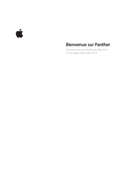 Apple MAC OS X 10.3 Manuel utilisateur