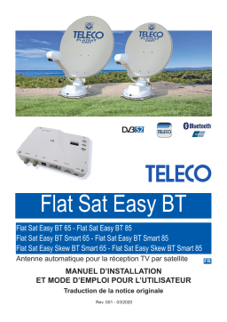 Teleco Flatsat Easy BT Manuel utilisateur