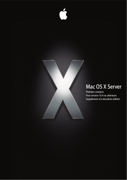 Apple MAC OS X SERVER 10.4 Manuel utilisateur