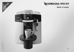 Jura NESPRESSO N9 Manuel utilisateur