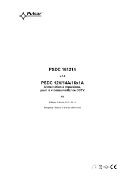 Pulsar PSDC161214 - v1.0 Manuel utilisateur
