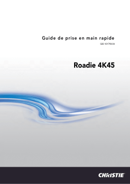 Christie Roadie 4K45 4K resolution at 60Hz, Manuel utilisateur