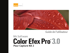 Nik Software Color Efex Pro 3.0 Manuel utilisateur
