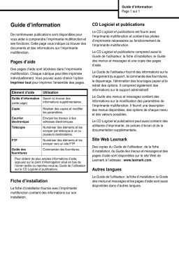 Lexmark X854E Manuel utilisateur