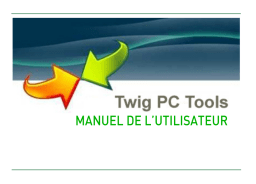 Benefon Twig PC Tools Manuel utilisateur