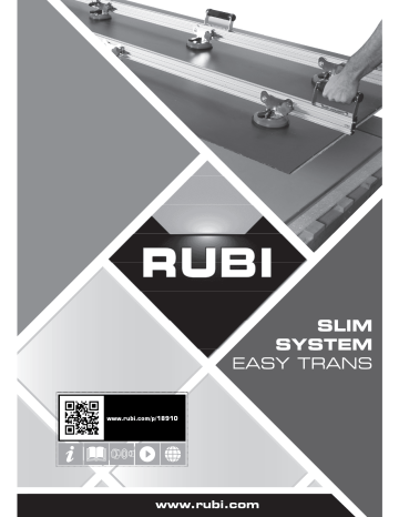 18910 | Rubi 122 in. Large Porcelain Transport System Manuel utilisateur | Fixfr