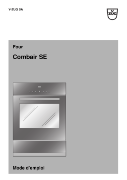 V-ZUG 747 Oven Combair SE Export Manuel utilisateur