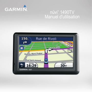 Manuel du propriétaire | Garmin Nüvi 1490 TV Manuel utilisateur | Fixfr