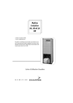 CHAPPEE MUTINE EVOLUTION 32 KW Manuel utilisateur