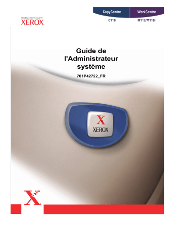 Manuel du propriétaire | Xerox Copycentre C118 Manuel utilisateur | Fixfr
