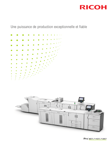 Manuel du propriétaire | Ricoh Pro 1107 Manuel utilisateur | Fixfr